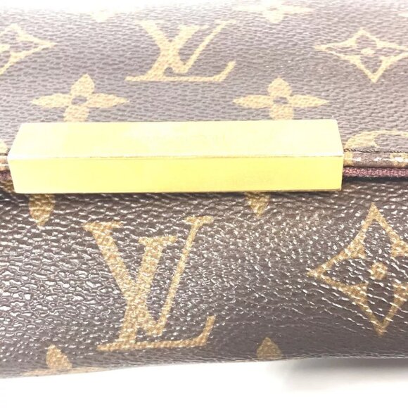 LOUIS VUITTON M40717 Monogram Favorit PM 3WAY Handbag Clutch Bag Shoulder Bag - Picture 11 of 13